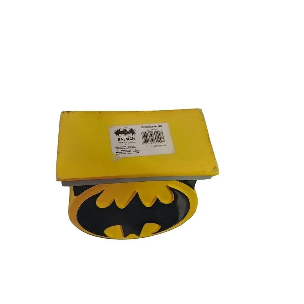 Batman Toothbrush Holder DC Comics Yellow Black Bat‎ Signal Logo Franco HU013W